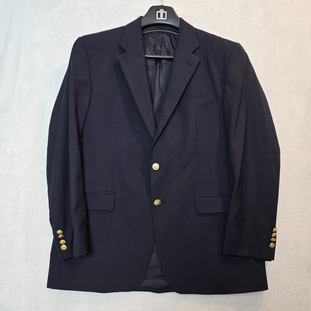 Lauren Ralph Lauren Men’s Navy Two Button Wool Sport Coat Size 48R
